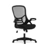 Flash Furniture Porter High Back Black Mesh Ergonomic Swivel Office Chair with Black Frame and Flip-up Arms