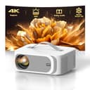 [AI Movin 2.0 OS/2000 ANSI/Official-Apps] Outdoor-Projector-4k with WiFi and Bluetooth, 35W DoIby Audio, AI Auto Focus with HDR10+, Lisowod 4k Support Portable Smart Proyector Compatible with Netflix