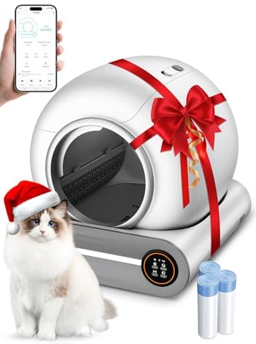 Automatic Litter Box, (2026) Multi-Function Upgrade Robot Self Cleaning Litter Box for Multiple Cats, 65L+9L Extra Large, APP Control, Deodorization, 1 Odor Eliminator, 3 Rolls Litter Bag Liners