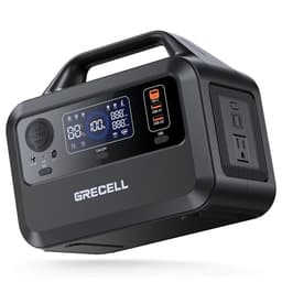 GRECELL Portable Power Station 300W, 230Wh LiFePO4 (LFP) Battery, 1.5hrs Fast Charging, 2 Up to 300W(Peak 600W) AC Outlets, Solar Generator for Outdoor Camping/RVs/Home Use