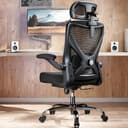 Ergalithic Ergonomic Office Chair - Mesh Desk Chair with Adjustable Lumbar Support High Back Computer Gaming Chairs - Big and Tall Office Chairs Adults, Comfortable for Long Hours, Black