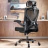 Ergalithic Ergonomic Office Chair - Mesh Desk Chair with Adjustable Lumbar Support High Back Computer Gaming Chairs - Big and Tall Office Chairs Adults, Comfortable for Long Hours, Black