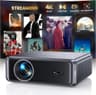 [Compatible with Netflix/4K Support/Compact] Smart Projector with WiFi6 and Bluetooth, Outdoor Movie Projector, Built-in Apps w/ YouTube&PrimeVideo, DoIby Audio, AI Auto Focus, Portable Home Proyector
