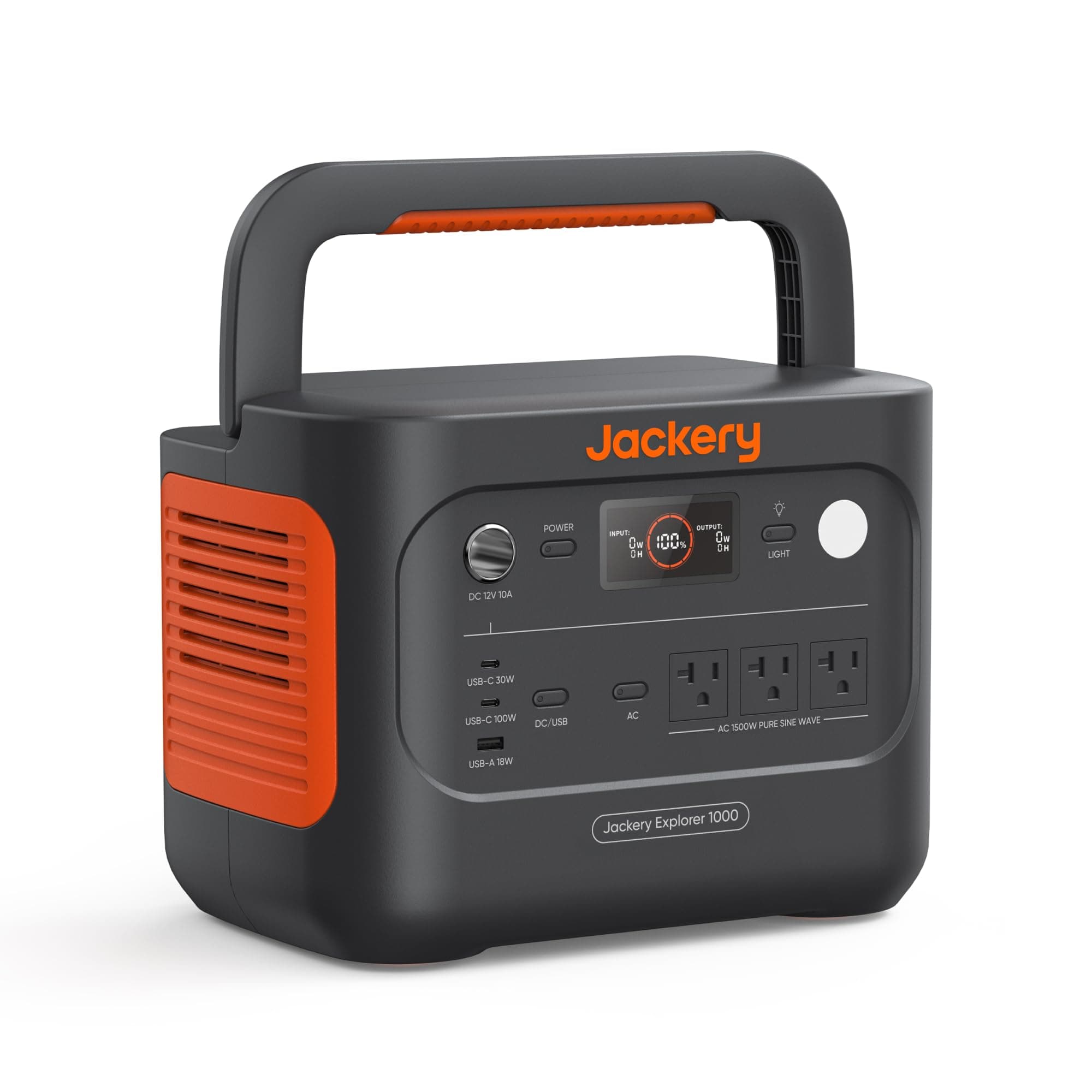 Jackery Jackery Explorer 1000 v2 Portable Power Station,1070Wh LiFePO4 Battery,1500W AC/100W USB-C Output, 1 Hr Fast Charge, Solar Generator for Camping,Emergency, RV, Off-Grid Living(Solar Panel Optional) E1000v2