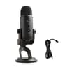 Logitech Creators Blue Yeti USB Microphone for Gaming, Streaming, Podcast, YouTube, Discord, PC, Studio Sound, Plug & Play-Blackout Microphone Blackout
