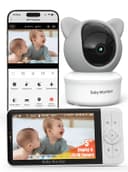 iFamily WiFi Baby Monitor with App – Smartphone Baby Monitor with 5" HD Monitor & 2K Camera, Night Vision, 2-Way Talk, Motion Tracking&Alerts, Temp Sensor, Lullabies,Secure WiFi Lock 6ty1cam