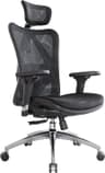 SIHOO M57 Ergonomic Mesh Office Chair, High Back Home Desk Chair with 3D Armrests, Lumbar Support and Adjustable Headrest, Comfortable Computer Chair, Big & Tall Office Chair Hold 330 LBS-Black Black Modern
