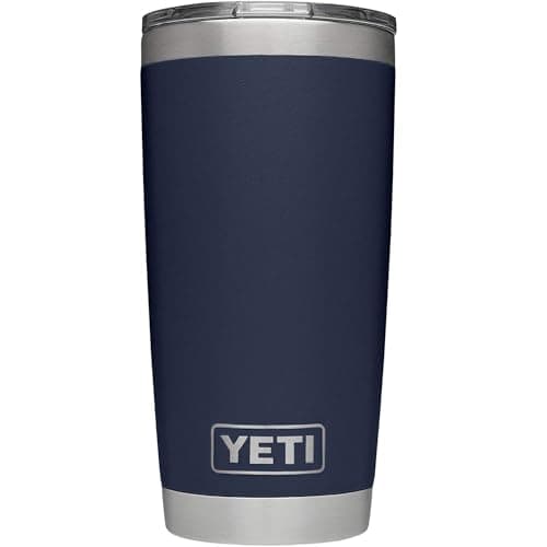 YETI Rambler 20 oz Tumbler, Stainless Steel, Vacuum Insulated with MagSlider Lid, Navy - Engineered Drinkware