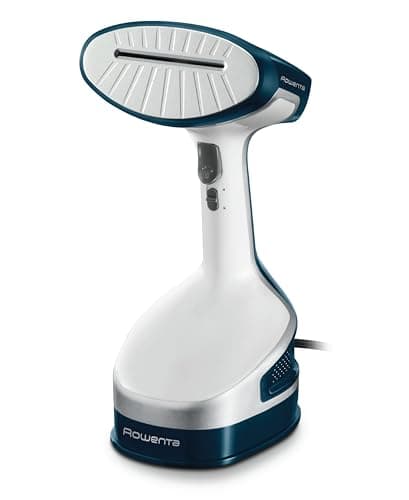 Rowenta Handheld Steamer for Clothes, X-Cel, 1600 Watts, 40-Second Fast Heat-Up, Powerful Continuous or On Demand Steam, 1600 Watts, Portable Clothes Steamer, Travel Must Have, Navy Blue, DR8120 - Handheld Steamers