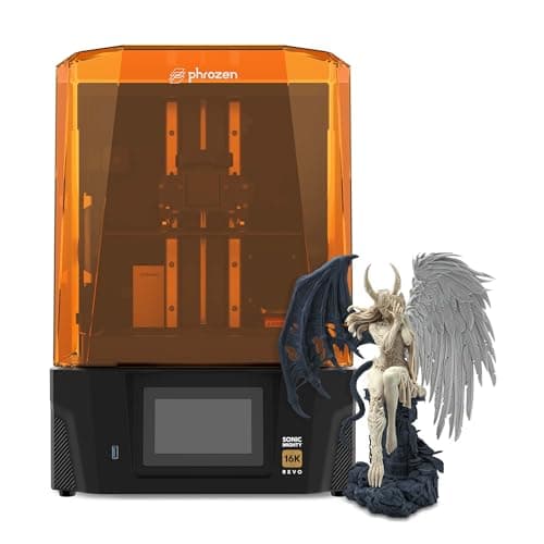 Phrozen Sonic Mighty Revo 16K LCD Resin 3D Printer, 10.1" Mono LCD, Ultra-High Resolution 14×19µm, Build Volume 211.68×118.37×235mm, One-Touch Calibration, Smart Failure Detection, App Control