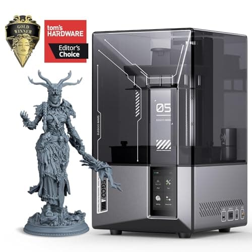 ELEGOO Mars 5 Ultra 7" 9K MSLA Resin 3D Printer with Intelligent Mechanical Sensor, 150mm/h Fast Speed, AI Camera, Wi-Fi Cluster Printing, Auto-Leveling, Printing Size of 6.04 x 3.06 x 6.49 inch
