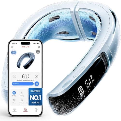 RANVOO AICE LITE MAX 2026 AI Neck Air Conditioner, Real AC Neck Cooling Fan, White