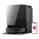 roborock Saros 10R Robot Vacuum and Mop, 22,000 Pa Suction, Zero-Tangling, 3.14’’ Ultra Slim, FlexiArm Riser Technology for Carpet & Floor, Corner & Edge Cleaning, Self-Emptying, Hot Air Drying, Black