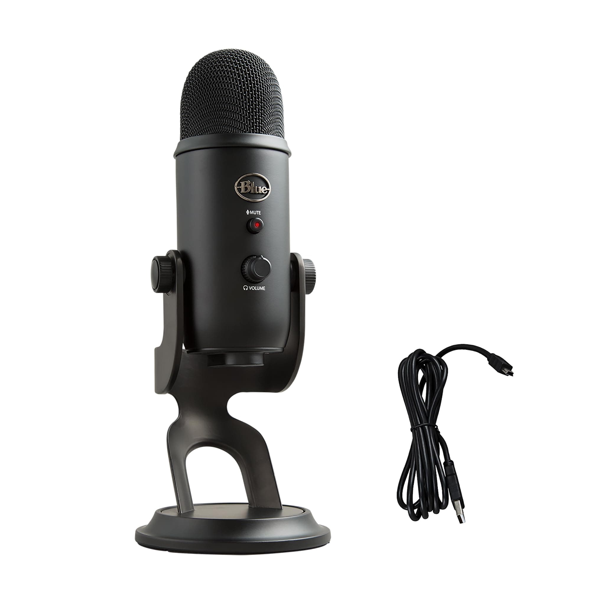 Logitech for Creators Logitech Creators Blue Yeti USB Microphone for Gaming, Streaming, Podcast, YouTube, Discord, PC, Studio Sound, Plug & Play-Blackout Microphone Blackout
