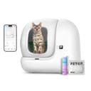 PETKIT PuraMax 2 Automatic Self-Cleaning Cat Litter Box, App Control Automatic Litter Box with Safety Sensors, Odor Free & Anti-Leakage Basic Bundle Includes Trash Bags,2.4G WiFi & Low Entrance